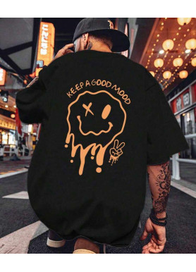 Футболка чоловіча с принтом 46 Чорний 2664091165