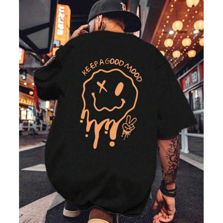 Футболка чоловіча с принтом 46 Чорний 2664091165