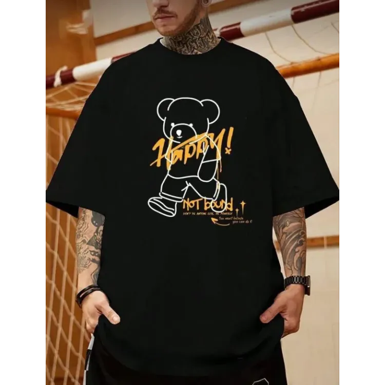 Футболка чоловіча с принтом 46 Чорний 2664091166