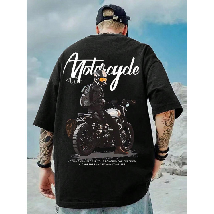 Футболка чоловіча с принтом 46 Чорний 2664091168