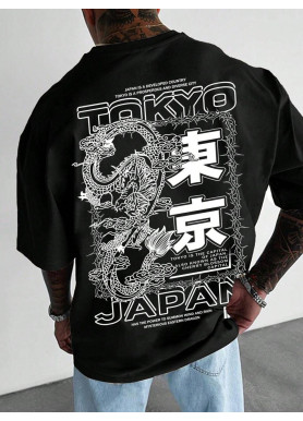 Футболка чоловіча с принтом 46 Чорний 2664091191