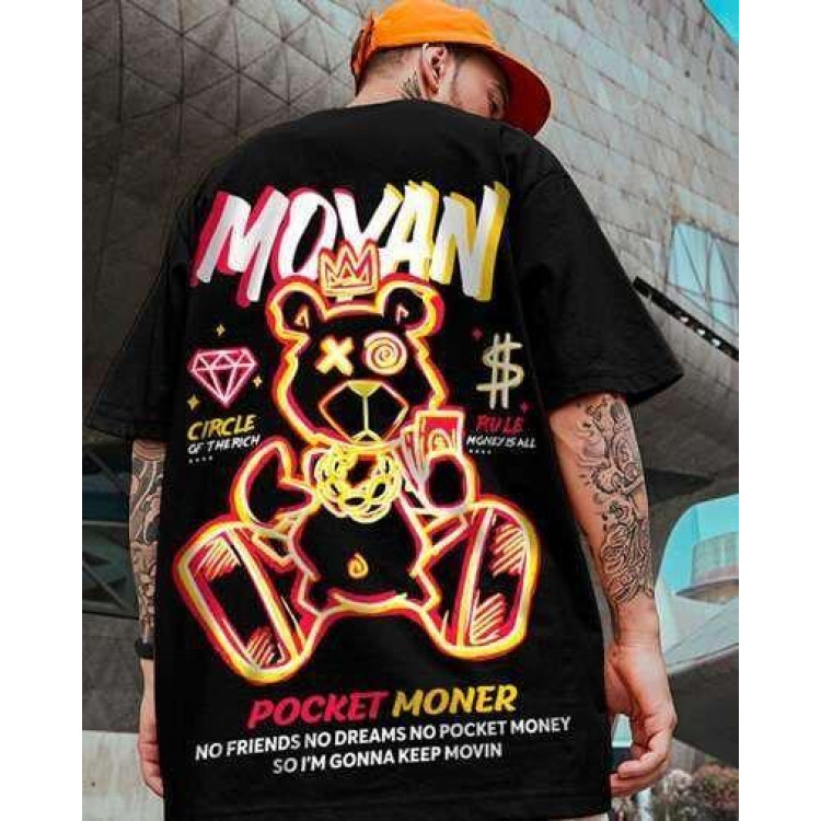 Футболка чоловіча с принтом 46 Чорний 2664092747