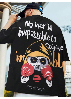 Футболка чоловіча с принтом 46 Чорний 2664092772