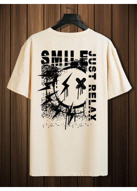 Футболка чоловіча с принтом 46 Бежева 2664092776