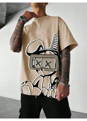 Футболка чоловіча с принтом 46 Бежева 2664092782