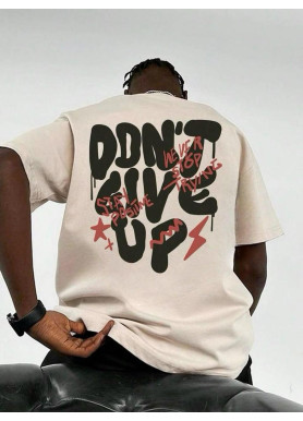 Футболка чоловіча с принтом 46 Бежева 2664092785