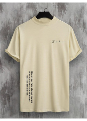 Футболка чоловіча с принтом 46 Бежева 2664092786