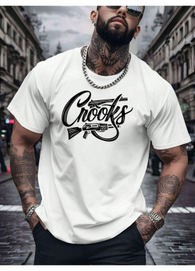 Футболка чоловіча с принтом 46 Біла 2664092799
