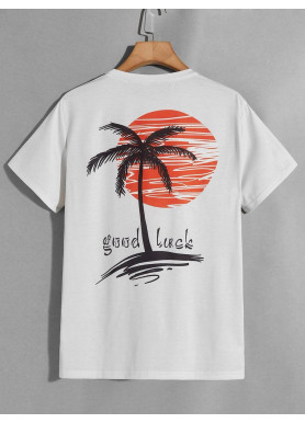 Футболка чоловіча с принтом 46 Біла 2664092814