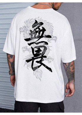 Футболка чоловіча с принтом 46 Біла 2664092815