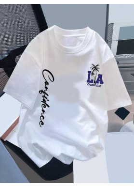 Футболка чоловіча с принтом 46 Біла 2664092816