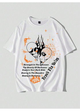 Футболка чоловіча с принтом 46 Біла 2664092827