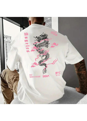 Футболка чоловіча с принтом 46 Біла 2664092830