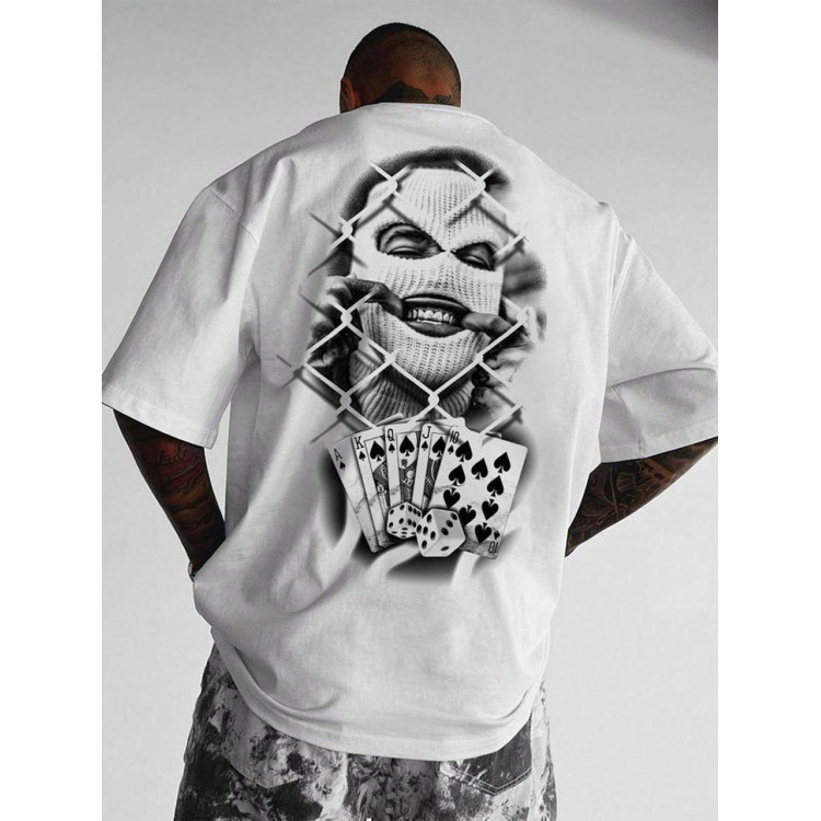 Футболка чоловіча с принтом 46 Біла 2664092832