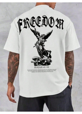 Футболка чоловіча с принтом 46 Біла 2664092833