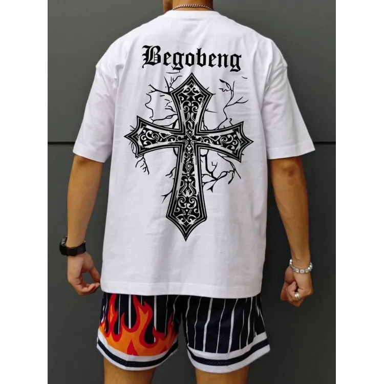 Футболка чоловіча с принтом 46 Біла 2664092837