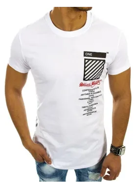 Футболка чоловіча с принтом 46 Біла 2664092838