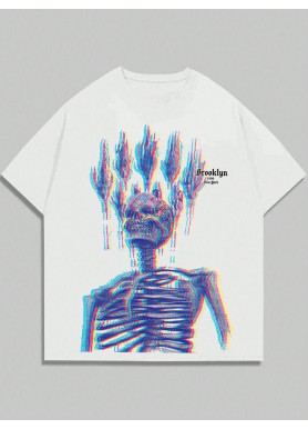 Футболка чоловіча с принтом 46 Біла 2664092839