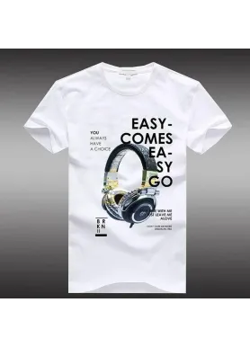 Футболка чоловіча с принтом 46 Біла 2664092840