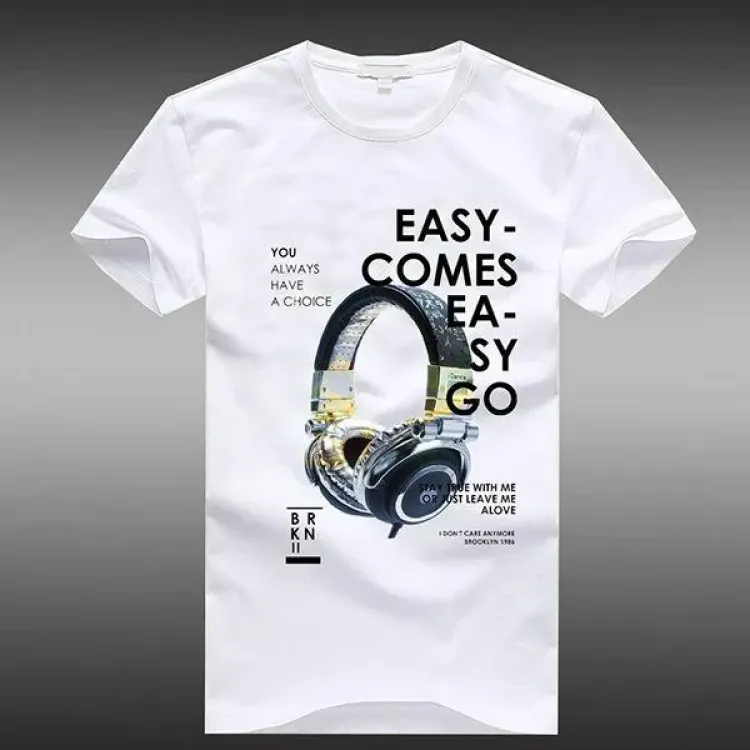 Футболка чоловіча с принтом 46 Біла 2664092840