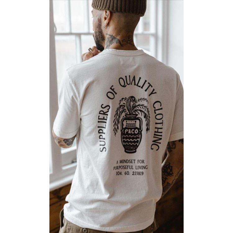 Футболка чоловіча с принтом 46 Біла 2664092843