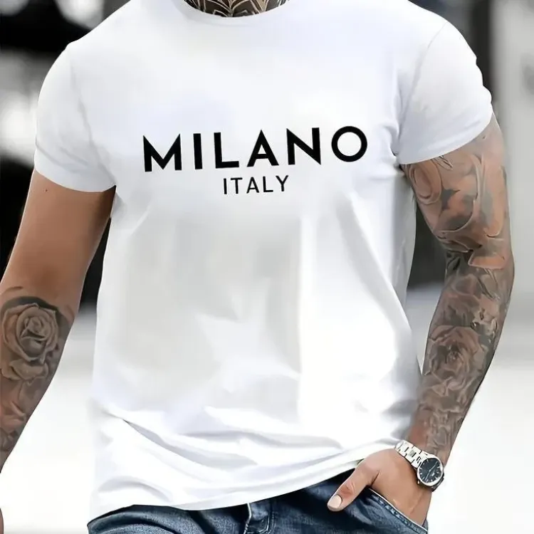 Футболка чоловіча с принтом 46 Біла 2664092846