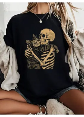 Футболка жіноча з принтом 48 Чорний 2664087619