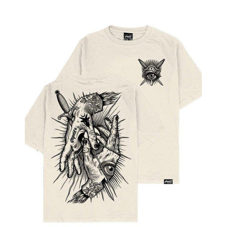 Футболка чоловіча с принтом 46 Бежева 2664090372