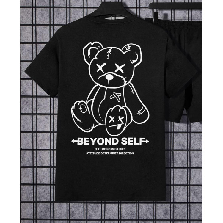 Футболка чоловіча с принтом 46 Чорний 2664091131