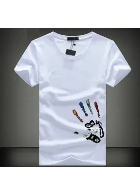 Футболка чоловіча с принтом 46 Біла 2664090964