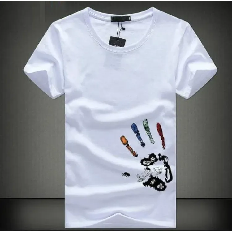 Футболка чоловіча с принтом 46 Біла 2664090964