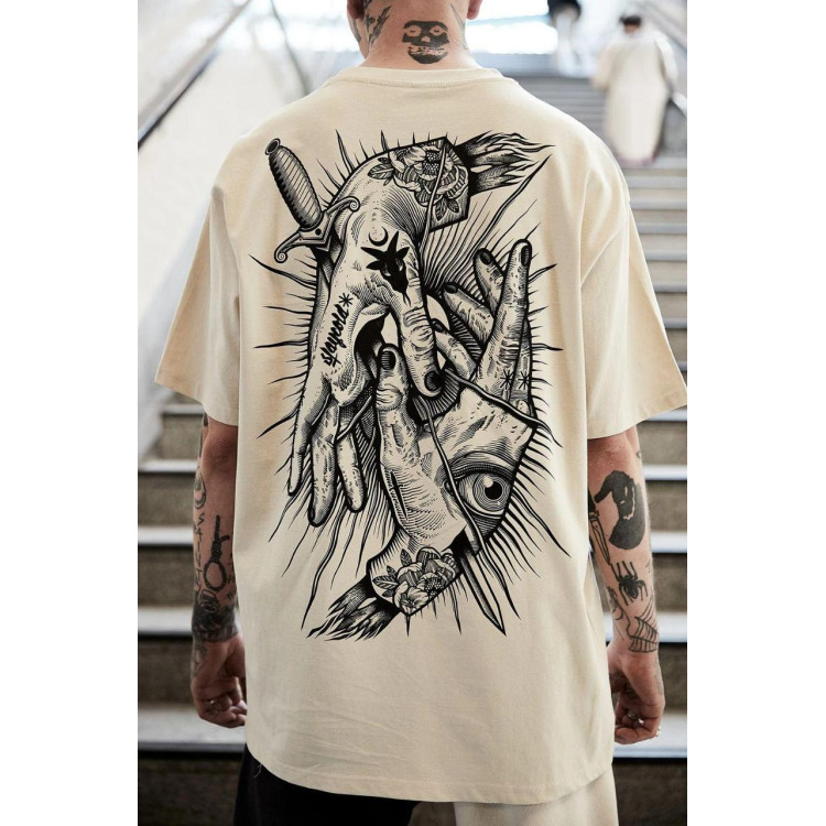 Футболка чоловіча с принтом 46 Біла 2664090975