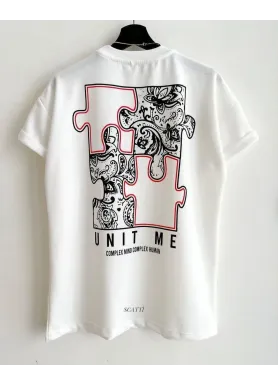 Футболка чоловіча с принтом 46 Біла 2664091001