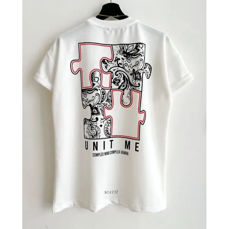 Футболка чоловіча с принтом 46 Біла 2664091001