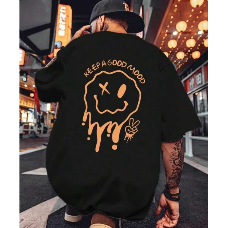 Футболка чоловіча с принтом 46 Чорний 2664091133