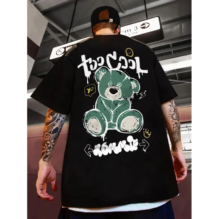 Футболка чоловіча с принтом 46 Чорний 2664091145