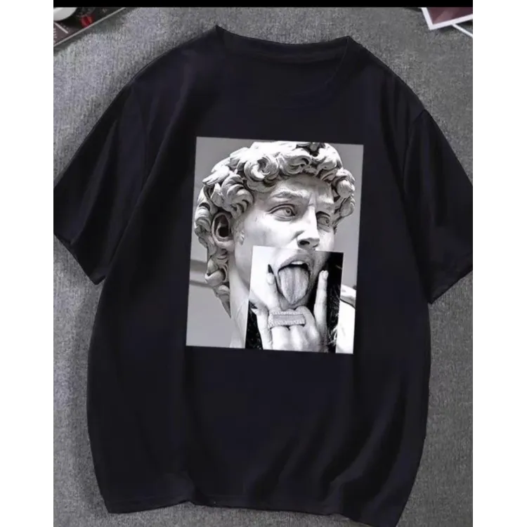 Футболка чоловіча с принтом 46 Чорний 2664091150