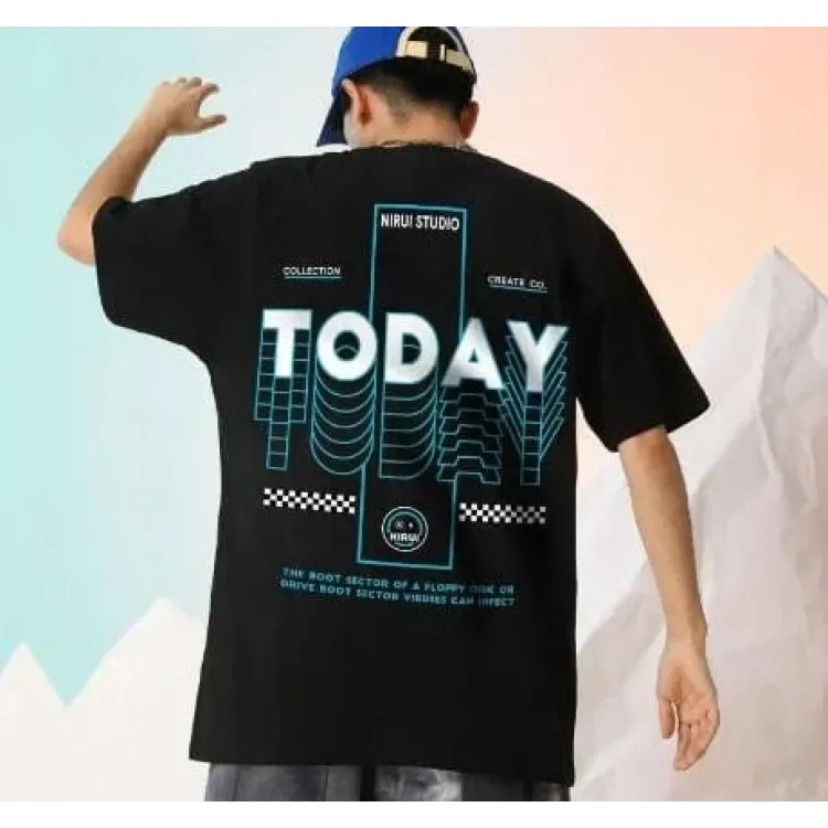 Футболка чоловіча с принтом 46 Чорний 2664091158