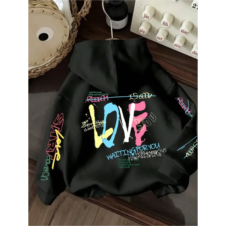 Худі жіноче, світшот чорний, модна толстовка 2700265379 розмір 42