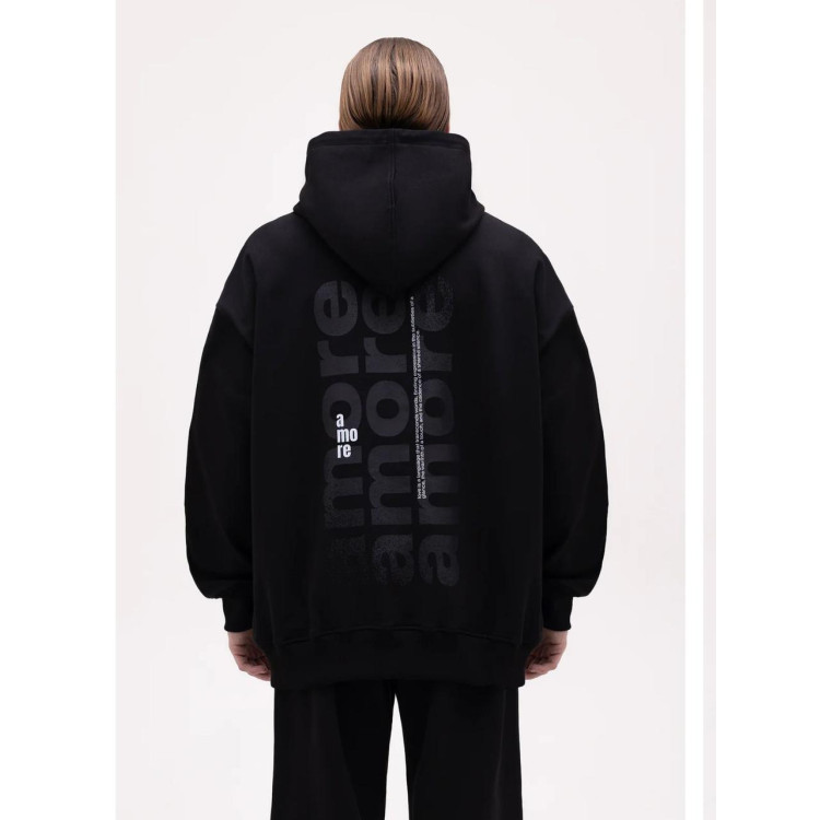 Худі жіноче, світшот чорний, модна толстовка 2700754044 розмір 42