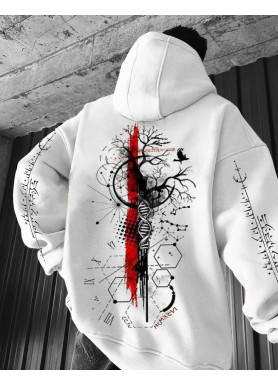 Худі, біла толстовка чоловіча, світшот 2702804564 розмір 42