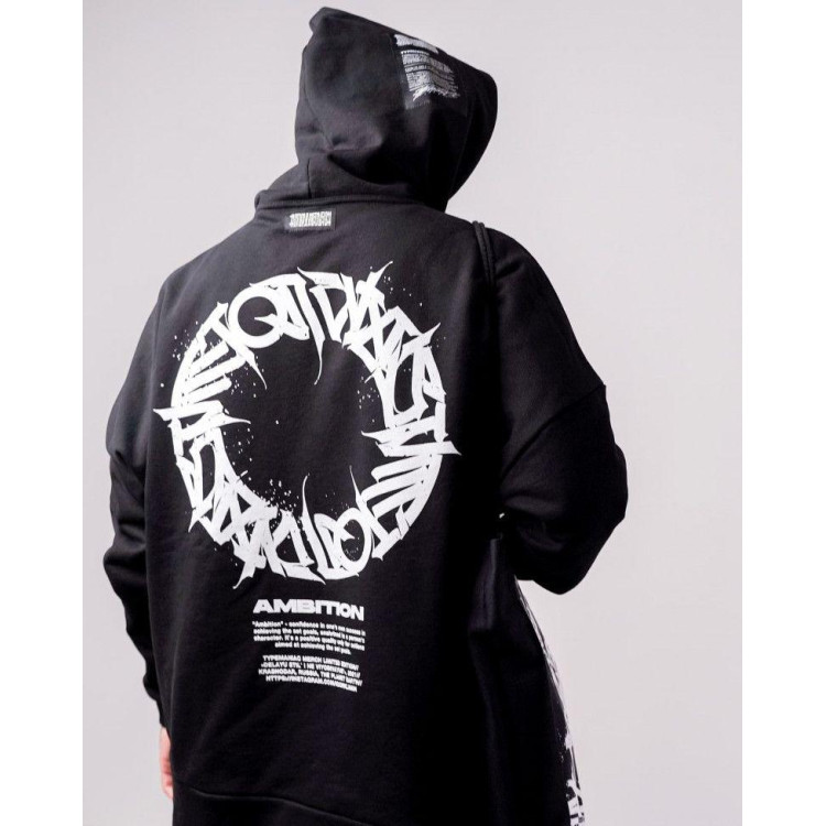 Худі, чорна толстовка чоловіча, світшот 2702804704 розмір 42