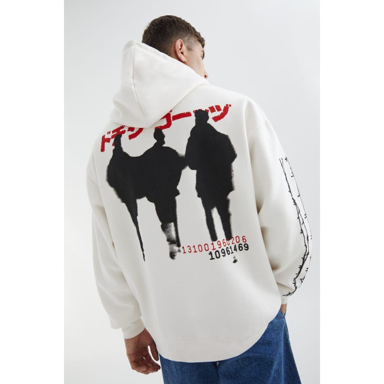 Худі, біла толстовка чоловіча, світшот 2711253629 розмір 42