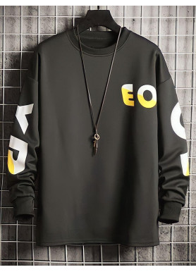 Світшот чорний жіночий з принтом 2711524591 розмір 42