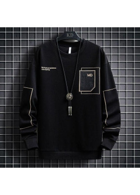 Світшот чорний жіночий з принтом 2711524593 розмір 42