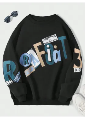 Світшот чорний жіночий з принтом 2711524597 розмір 42