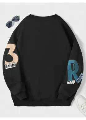 Світшот чорний жіночий з принтом 2711524597 розмір 42