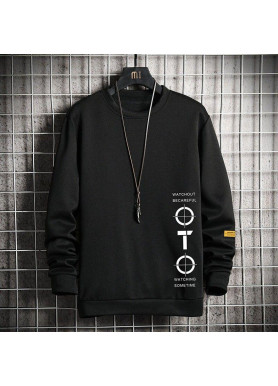 Світшот чорний жіночий з принтом 2711524603 розмір 42