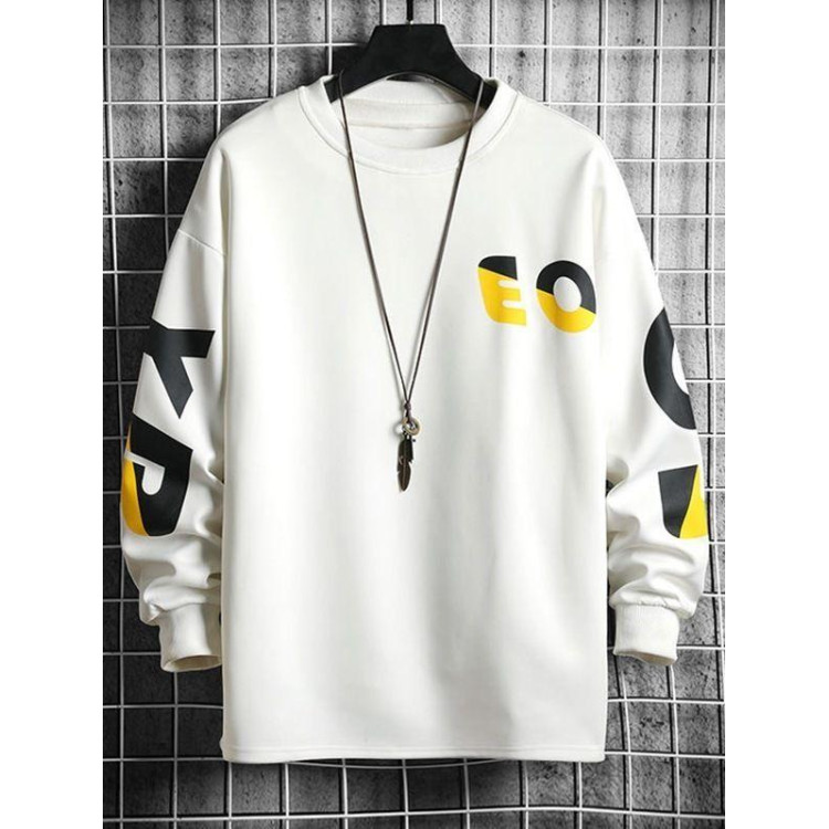 Світшот білий жіночий з принтом 2711524606 розмір 42