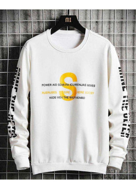 Світшот білий жіночий з принтом 2711524609 розмір 42